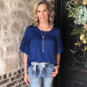 CAbi Rhyme Blouse size Large